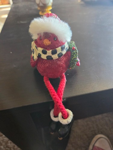 Christmas robin figurine - robin,
