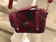NESS Handbag Red Tartan check