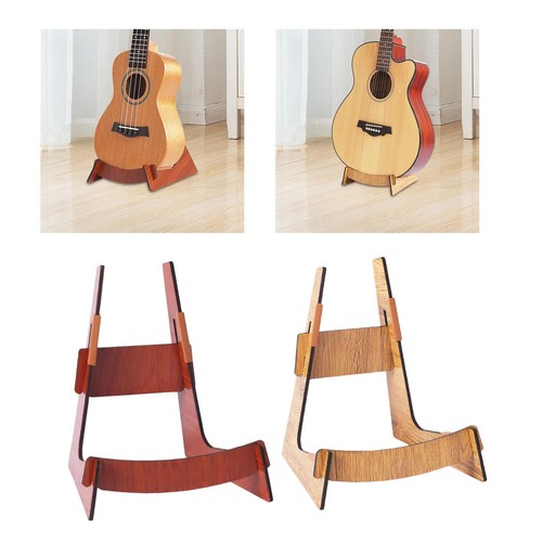 Wooden floor guitar - guitar, stand