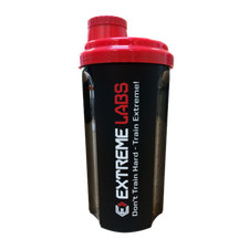 Protein Shaker, Non Leak Black and Red, Wide Top Extreme Labs  - 700ml
