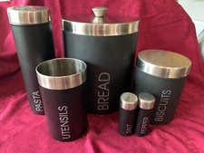 Liberty Kitchen Storage Container Bread Pasta Biscuit Salt Pepper Utensils