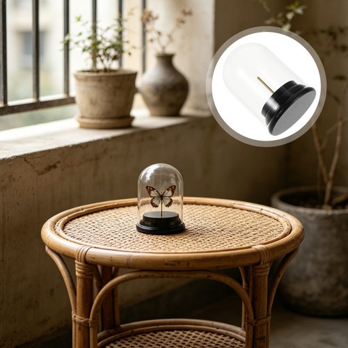 Glass display cloche 7 - glass, 2.7"