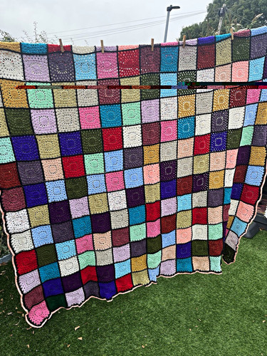 Handmade multicolour patchwork - multicolour,