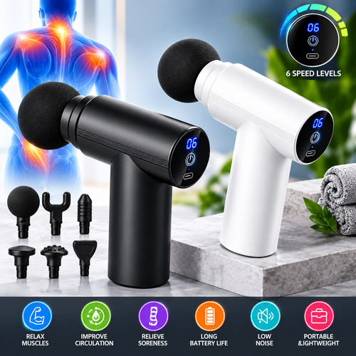 Mini massage gun usb muscle - massage,