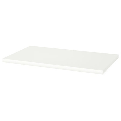 White wood tabletop 100x60cm - white,