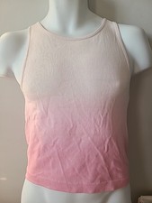 Primark - Faded Pink Scoop Neck Slim Fitting  Vest Top Size XL UK