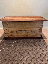 Handmade Reclaimed Wood Rustic & Chic Wooden Storage Toy Box