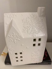 White Ceramics Light Up House