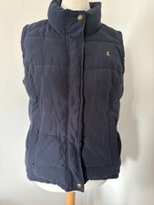 Lovely Joules Higham navy padded giet, floral lining, size 16