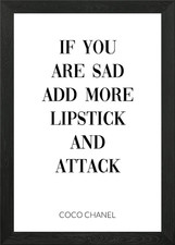 Coco Chanel Quote Framed Wall
