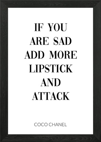 Coco chanel quote framed - chanel,