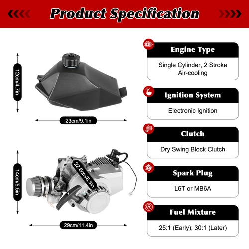 Stroke 49cc gas petrol - stroke,