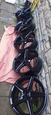 Mercedes Black AMG 18” Alloys With 4 Good Tyres (6mm Treat Front,4mm Tread Rear)