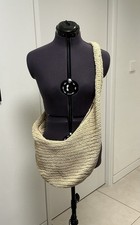 Arket Beige Raffia Sling Bag