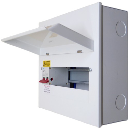 Metal consumer unit with 100a - consumer,