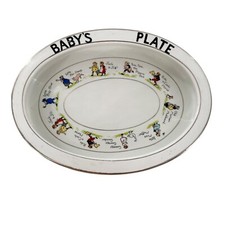 Paragon Baby Fine Bone China England Nursery Rhymes Rare Bowl Plate Porridge b