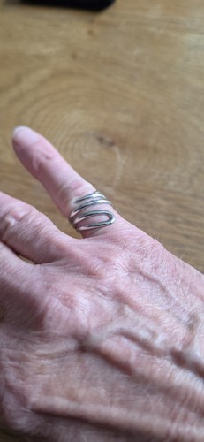 Stainless steel dress ring - stainless,