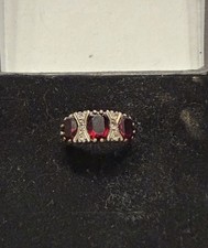 Garnet and Old Cut Diamond