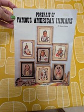 Cross Stitch PORTRAIT OF FAMOUS AMERICAN INDIANS Jeanette Crews Design #82 Rare