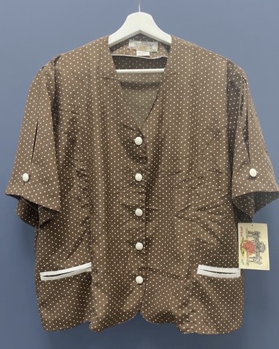 Vtg plus size smock blouse - vtg,