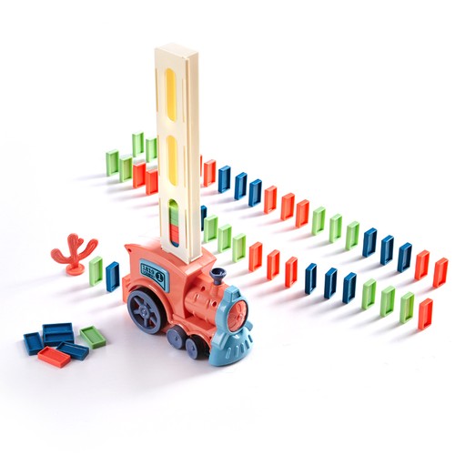 Domino train toy set - toy, automatic