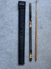 Riley 2-Piece Pool Cue 18oz – Flame Graphic Design + Carry Case – BC-200