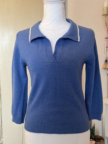 Brora sky blue collared