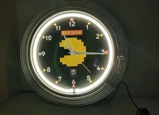 Pac-Man Neon Wall Clock Texas