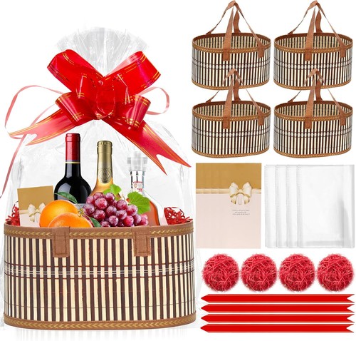 4pcs empty hamper basket - 4pcs, gift