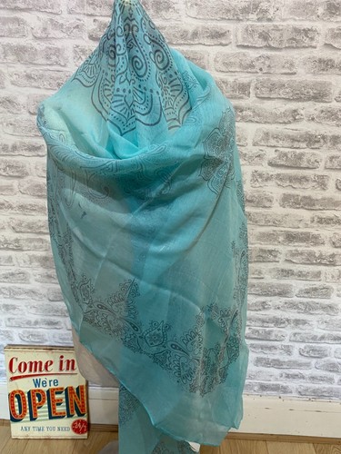 Chiffon sheer blue - , wrap