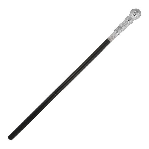 Silver top cane walking - silver,