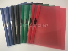 A4 Clip Bar Slide Binder Clear