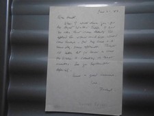 Beverley Nichols Author Hand Signed Autograph Letter Printed Letterhead 1938