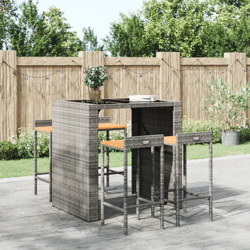Bar stool grey 40x44x86 pe - grey, cm