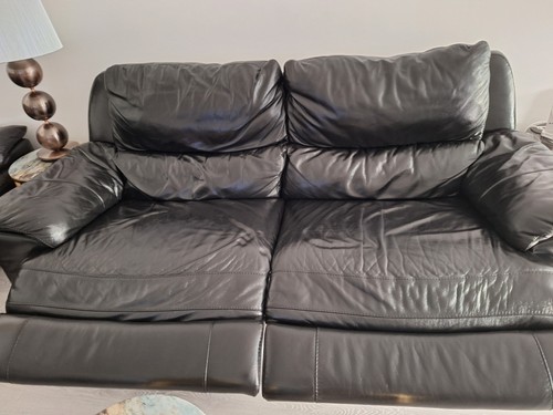Leather sofa 3seater - x, (