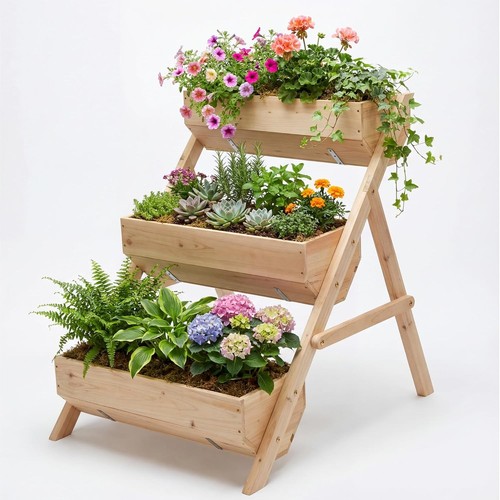 Tier raised garden bed large - raised,