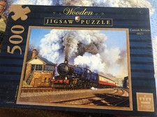 King WOODEN 500 piece jigsaw puzzle CORNISH RIVIERA 6023 made once *COMPLETE*