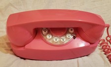 Wild and Wolf Retro Style Push-Button Pink Princess Corded Telephone Working