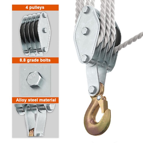Pulley block tackle 15m - block,