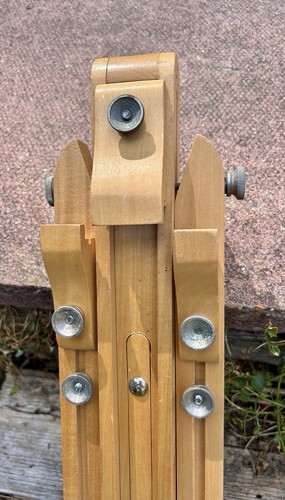 Adjustable wooden easel - wooden, with