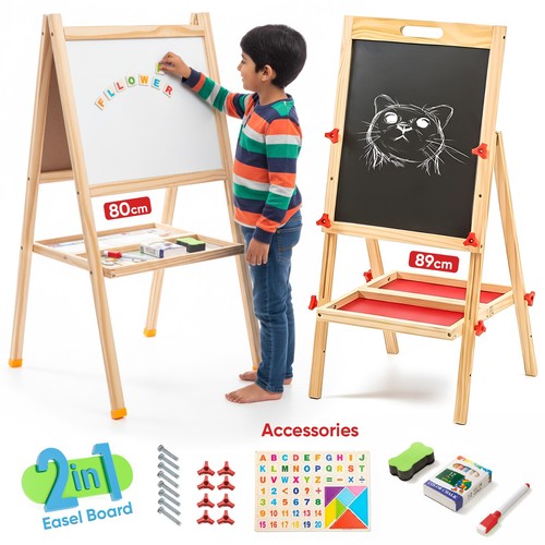 Kids wooden double - in,