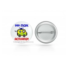 Fun Ambulance Pin-Back Button