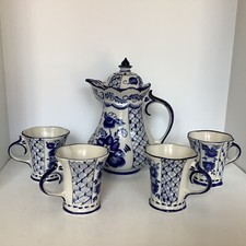 Vintage Porcelain Gzhel Teapot
