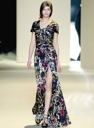 Elie saab multi color floral - saab,