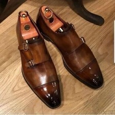 Handmade men genuine brown - men's,
