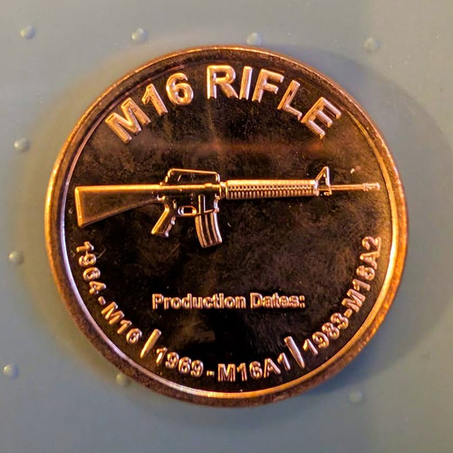 M16 rifle 999 fine copper - .999,