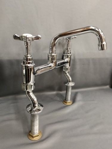 Chrome deck mounted kitchen - chrome,