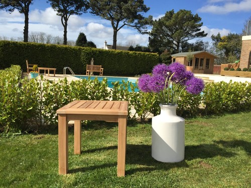 45cm square teak garden coffee - garden,