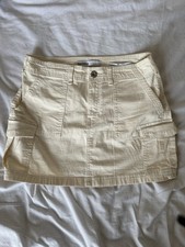 Bershka Light Beige Cargo Mini