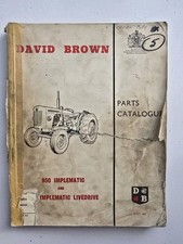 DAVID BROWN 950 IMPLEMATIC TRACTOR PARTS CATALOGUE